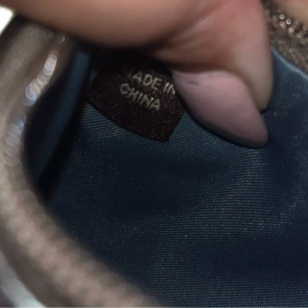 NWT COACH Metallic Leather Small Wristlet
